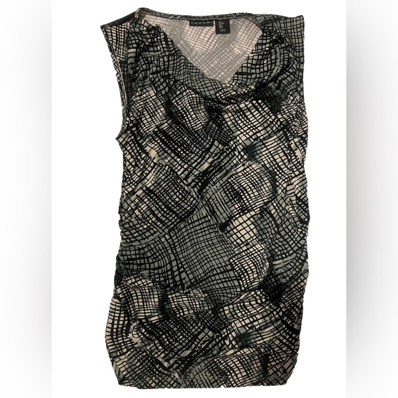 Tahari Cowl Neck Tank Green S NWOT - Picture 5 of 7